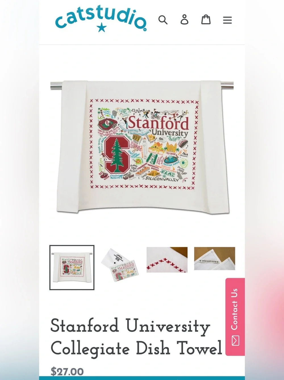 Stanford University Graphic Tea Towel
